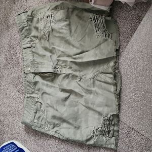 Camo mini skirt